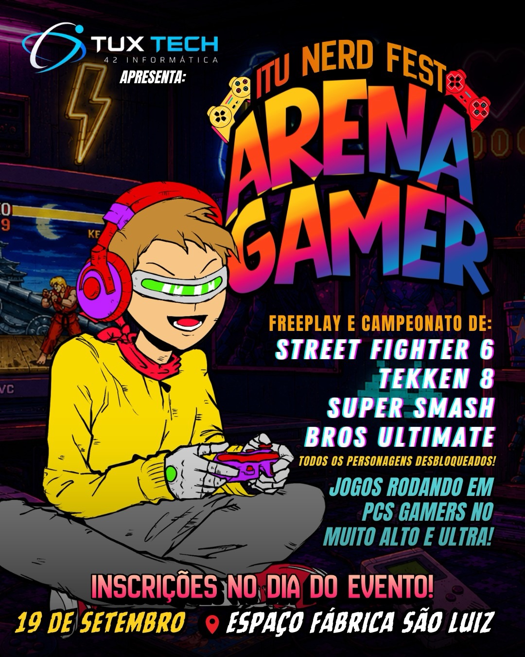 Arena Gamer confirmada no Itu Nerd Fest 2026