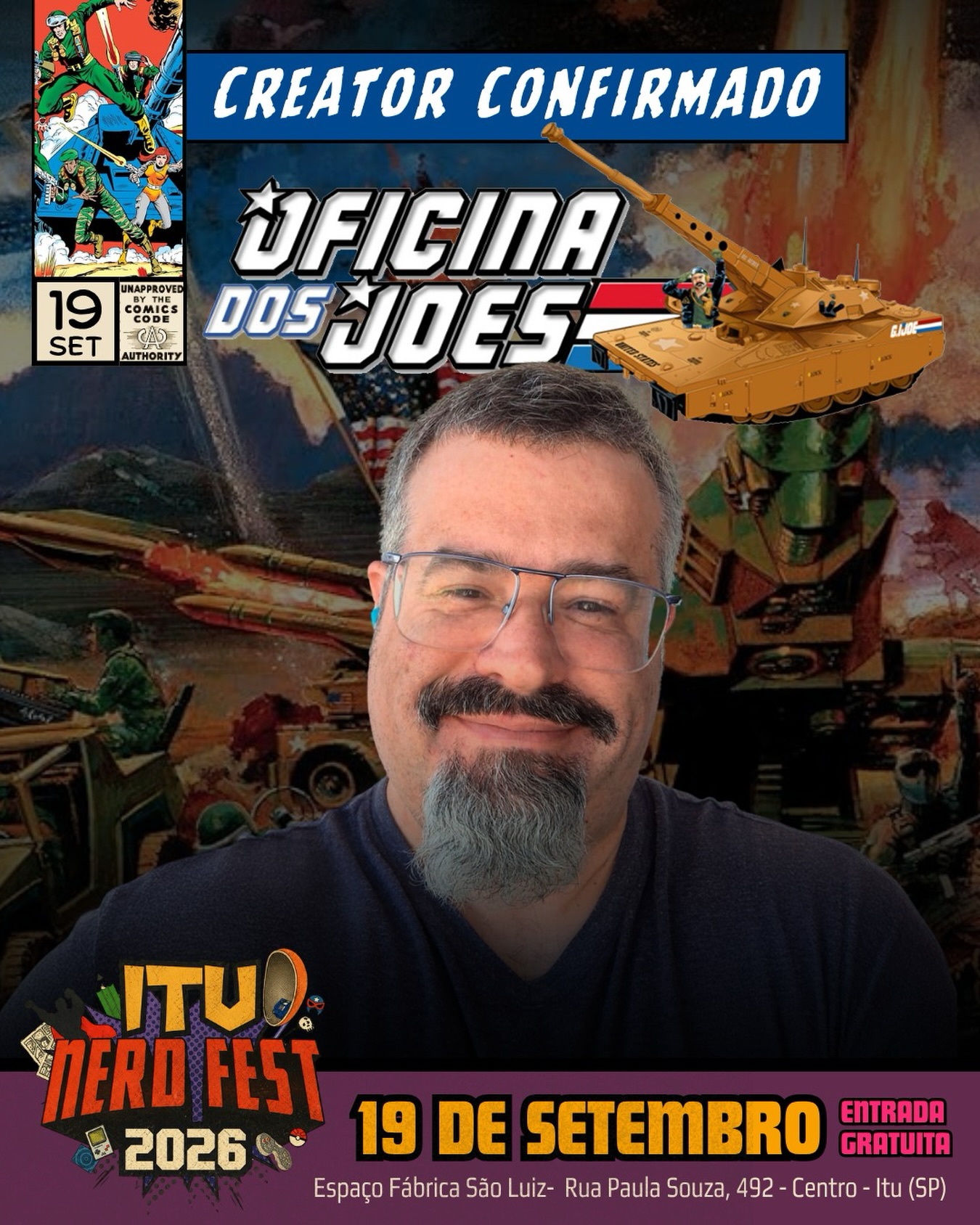 Oficina dos Joes confirmada no Itu Nerd Fest 2026