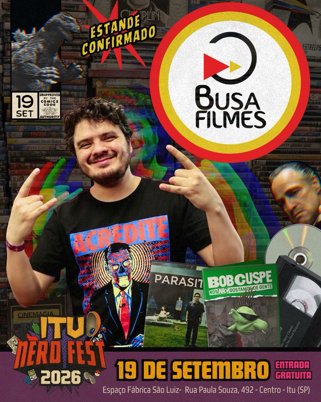 Busa Filmes, estande confirmado no Itu Nerd Fest 2026