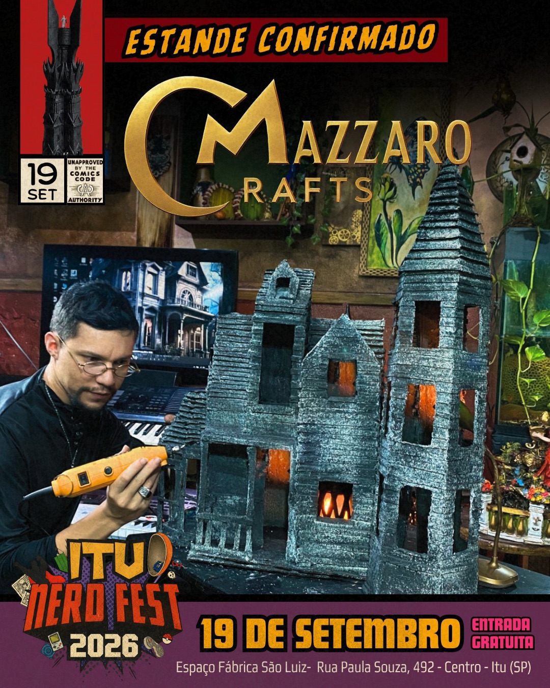 Mazzaro Craft, estande confirmado no Itu Nerd Fest 2026