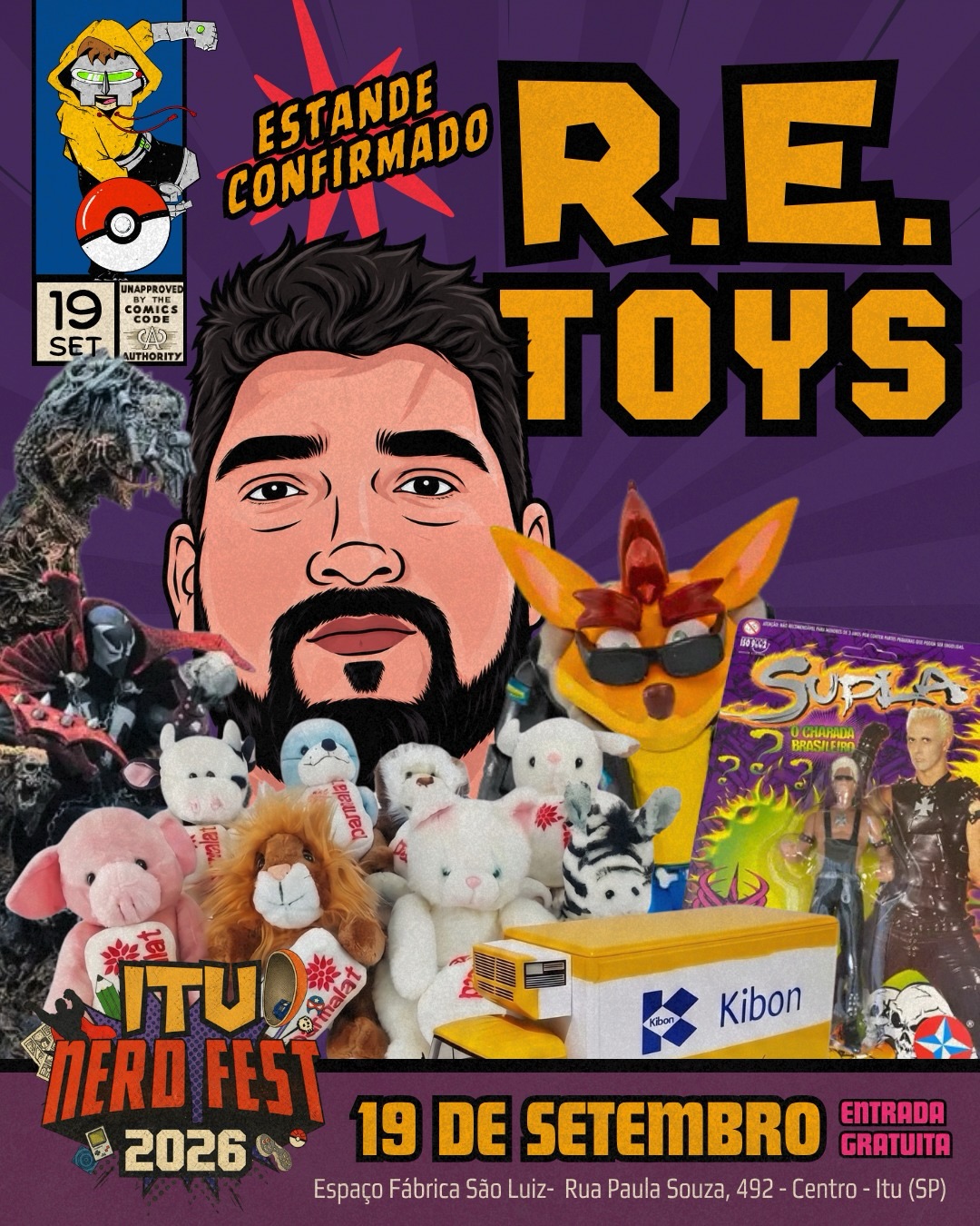 R.E. Toys, estande confirmado no Itu Nerd Fest 2026