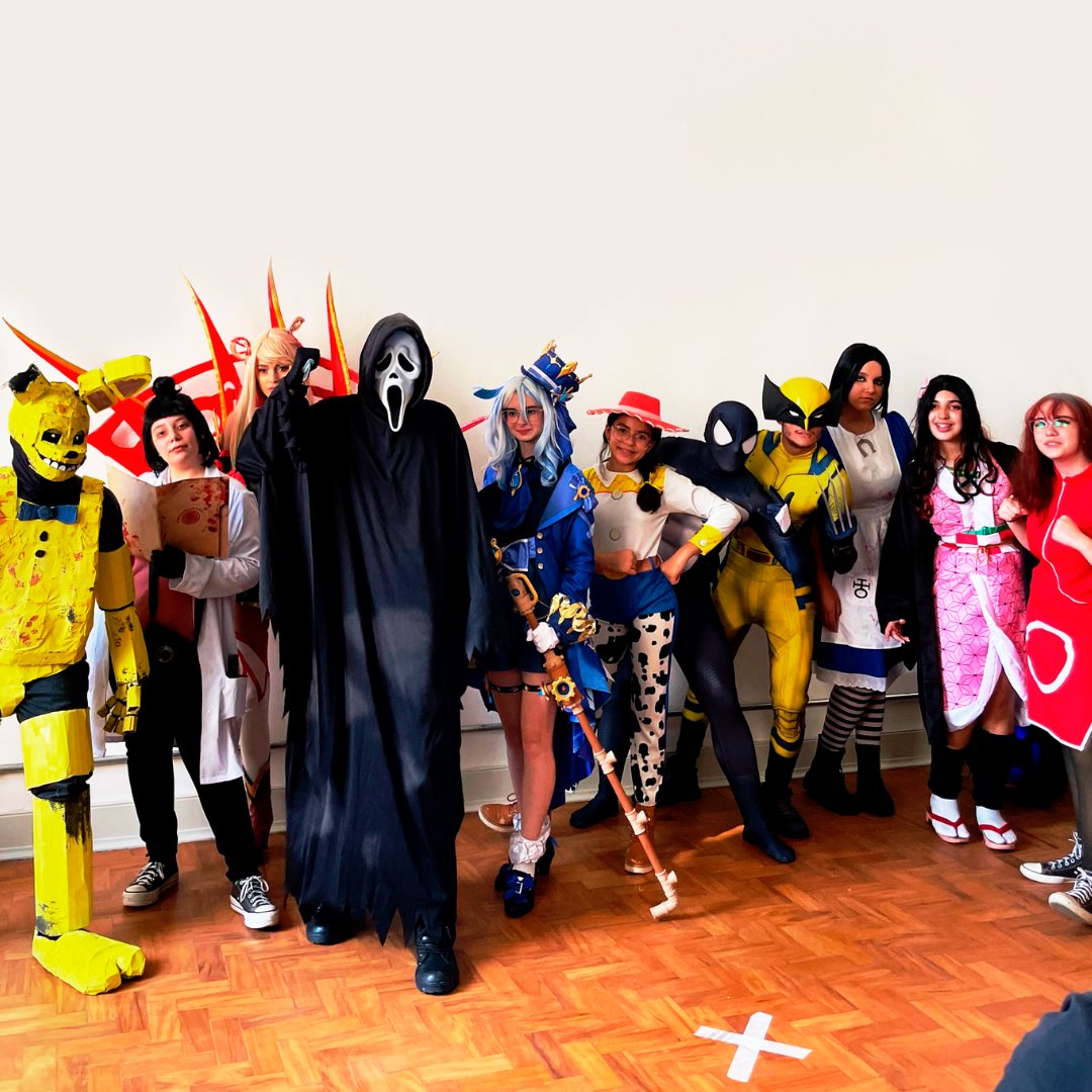 Grupo de cosplayers no Itu Nerd Fest